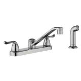 Constructor Double-Handle Faucet with Sprayer