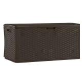 Java 134 Gal. Plastic Wicker Deck Box