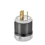 20 Amp 125V Locking Plug, Black/White 2311-CS