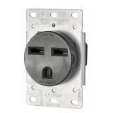 Leviton 30 amps 250 V Black Outlet 6-30R 1 pk
