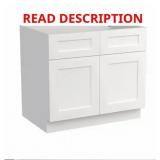 Shaker 33x24x34.5 White Cabinet RTA