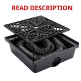 Stealth Drain 12" Black Catch Basin Downspout