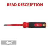 4-in-1 1000V Insulated Slim-Tip Screwdriver