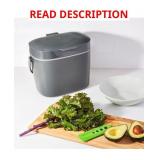 OXO 1.75 Gallon Compost Bin, Charcoal - Gray