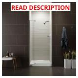 Revel 36x70 Frameless Pivot Door - Silver
