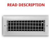 (2) 12x4 in. Aluminum Adjustable Register White