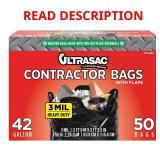 42-Gallon Contractor Bag with Flaps (50-Count)
