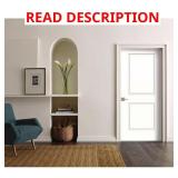 24x80 2-Panel Prehung Door White