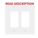 2-Gang White Nylon Wall Plate (5-Pack)