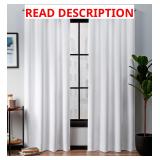 Exclusive Home 84-in White Curtain Panel Pair