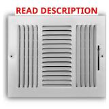 10 in x 8 in 3-Way Steel Register, White (2)