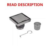 Designline 6x6 Stainless Shower Drain Tile-In