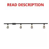 Tribeca 4 ft Matte Black & Brass Ceiling Track Ki