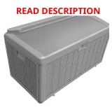 Hampton Bay 110 Gal. Resin Wood Look Deck Box