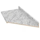 10 ft Right Miter Countertop   White Ice
