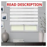 Arctic Cordless Zebra Roller Shade 29W x 72L