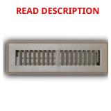 2 in. x 10 in. Brown Floor Diffuser