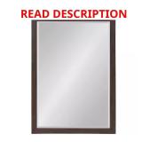 Beatrice 23.5x35.5 in. Walnut Vanity Mirror