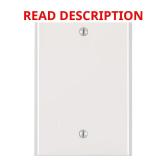 1-Gang White Blank Plate Nylon PJ13-WM
