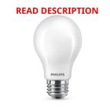 60W Equivalent A19 LED Bulbs, 2700K, 4-Pack
