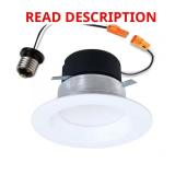 LT 4 in. IC Rated LED Recessed Light, 650 lm