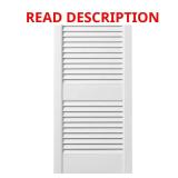 15x35 in. Open Louvered Shutters White 2 boxes