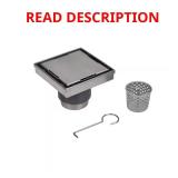 Designline 4x4 Stainless Shower Drain