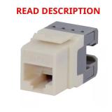 Cat-6 Jack in White (25-Pack)
