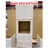 Grayson 33"W x 24"D Cabinet in Pacific White