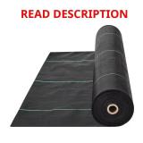 VEVOR 13 ft x 108 ft Weed Barrier Fabric 5 oz