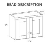 Brighton Raised Wall Cabinet, White Plywood