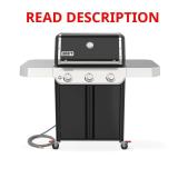 Weber Genesis E-315 Black 3-Burner Grill