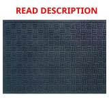 Black 24x36 Recycled Rubber Door Mat