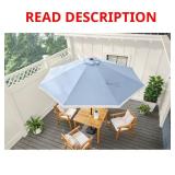 Hampton Bay 9 ft Aluminum Market Umbrella