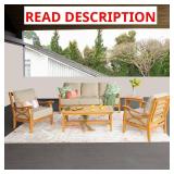 Cambridge Abbington Teak 5-Pc Patio Set (parts in