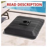 4-Piece 220 lb HDPE Umbrella Base Black
