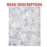 Amelia Gray/Blue 6 ft. x 9 ft. Rug