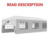 Otryad 10x30 White Outdoor Tent with 8 Walls