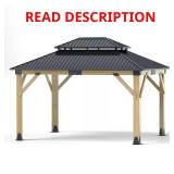Outdoor Wooden Gazebo with Roof