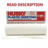 Husky 20x100 ft White 6 mil Plastic Sheeting