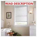 White Faux Wood Blinds 2" Slats 48x84