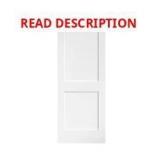 30x80 Shaker White 2-Panel Door
