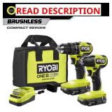 ONE+ HP 18V Drill & Impact Kit, 2x2Ah batts