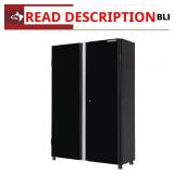 Husky 24-Gauge 3-Shelf Steel Cabinet, Black