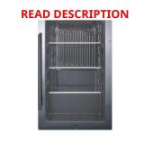 Shallow 19-in Cooler 110 Bottle Black