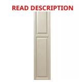 15 in. x 67 in. Shutters, Pair in Sand Dollar