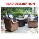 Hampton Bay Crossridge 50k BTU Fire Pit Table