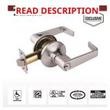 Universal Hardware Entry Lever, Satin Chrome