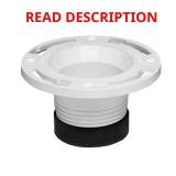 4 in. PVC Twist-N-Set Open Toilet Flange
