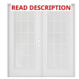 72x80 Primed Steel LH 15 Lite Door